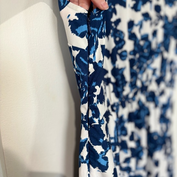 ✨Tommy Hilfiger Navy & White Floral Fit & Flare Dress - Size 16 - Picture 7 of 7